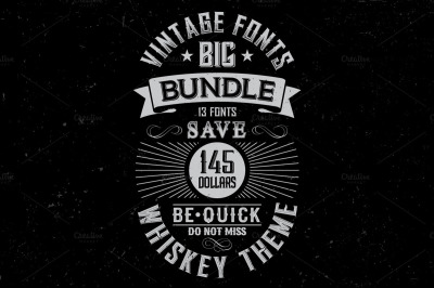 Whiskey Fonts BIG Bundle