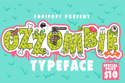 Ozzombie Typeface + Bonus