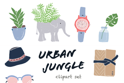 Urban Jungle Clip Art Set