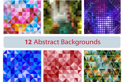 12 abstract backgrounds