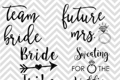 Download Download Team Bride Bride Tribe Future Mrs Sweating For The Wedding Free Free Svg Gallery Download