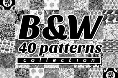 B&W 40 Patterns Collection