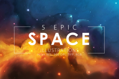 5 Epic Space Illustrations