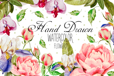 Beautiful watercolor flower