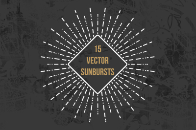 15 Vector Sunbursts