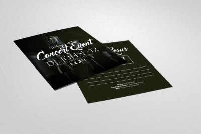 Concert Event Invitaion Post Card