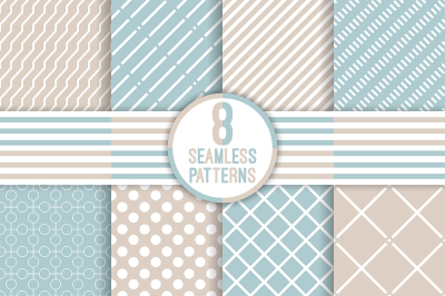Set of classical seamless patterns