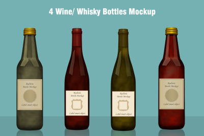 Download Pink Bottle For Wine Mockup Yellowimages