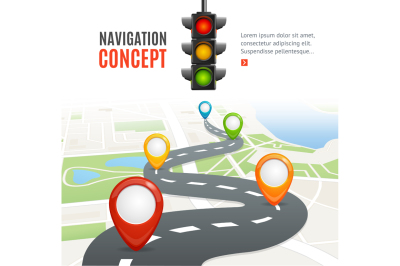 Navigation Concept. Vector