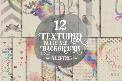 12 Textured Patterned Backgrounds