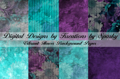 Vibrant Pattern Texture Flower Background Paper
