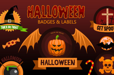 Halloween Badges and Labels