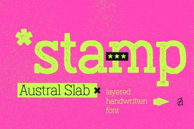 Austral Slab Stamp