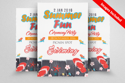 Summer Fun Beach Party Flyer