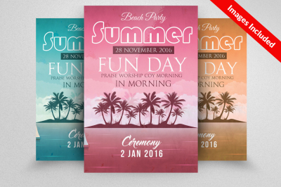 Summer Party Flyer Template