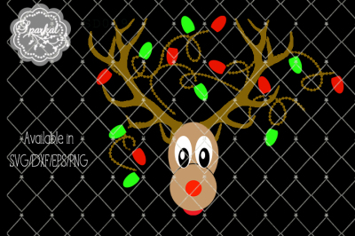 Rudolph Christmas Reindeer - SVG/EPS/DXF/PNG
