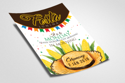 Brazilian Festa Junina Harvest Flyer