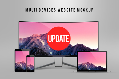 Multi Devices Website Mockup UPDATE