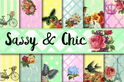 Sassy and Chic Digital Papers