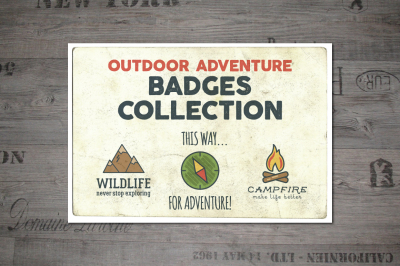Outdoor Adventure Badges Collection