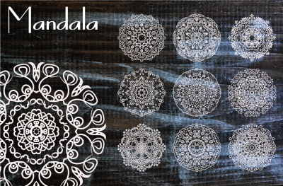 10 Mandala Henna Tattoo Ornaments
