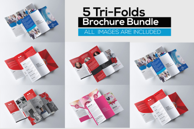 5 Corporate Tri Fold Bundle