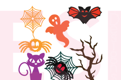 Halloween Designs Set - SVG, DXF & EPS cutting files