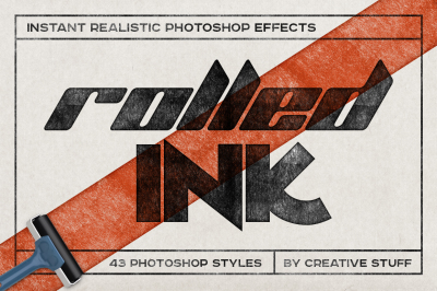 Rolled Ink Instant Photoshop Effect