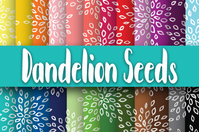 Dandelion Seeds Digital Papers