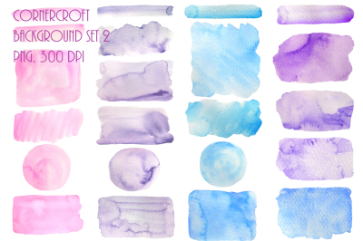 Watercolor Background Blue