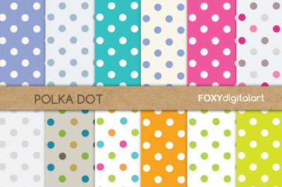 Polka Dot Digital Paper Pack