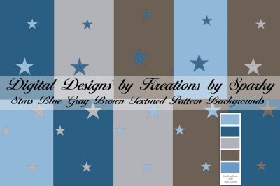 Stars Shades of Blue Textured Pattern Backgrounds