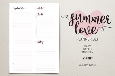 Planner Set - Summer Love