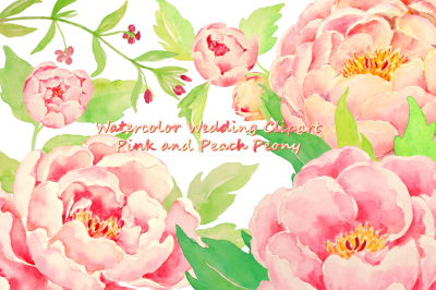 Wedding Pink Peony Peach Peony