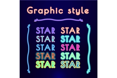 NEON Retro Graphic Styles