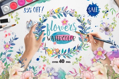  90%OFF! Floral splash 40 PNG