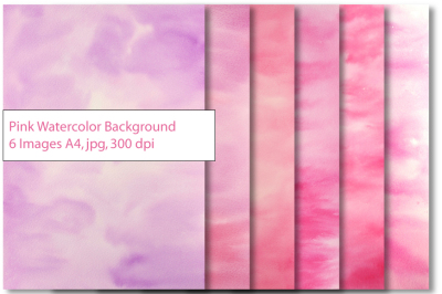 Pink Purple Watercolor background Texture