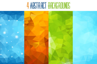 Four Abstract Backgrounds