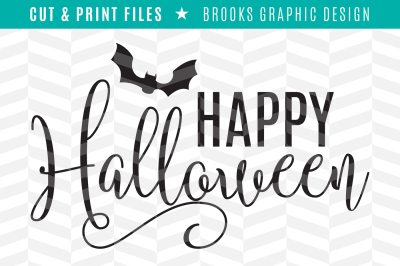 Happy Halloween - DXF/SVG/PNG/PDF Cut & Print Files