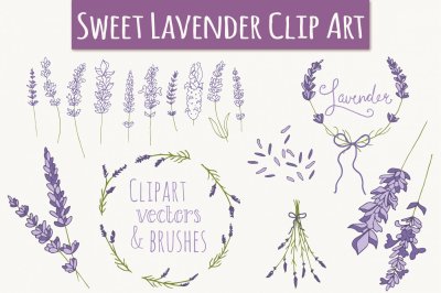 Lavender Clip Art & Vectors