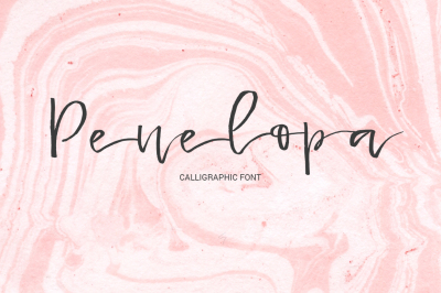 Penelopa - gentle calligraphic font