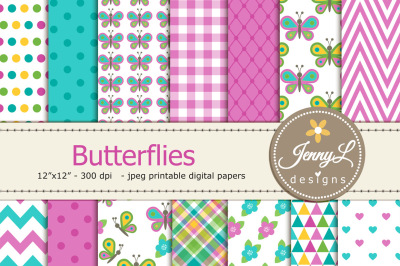 Butterflies Digital Paper
