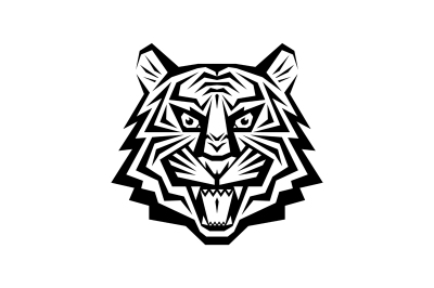 Tiger Head Logo - Vector Sign