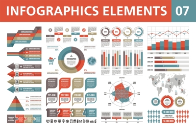 Infographics Elements - Vector Set 7