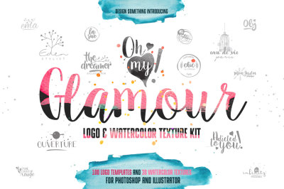 Glamour Logos & Watercolor Kit