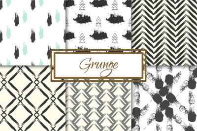 Grunge 6 seamless patterns