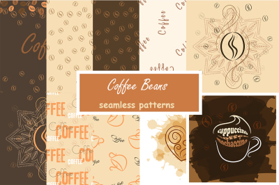 Coffee beans patterns