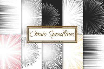 Comic Speed Line backgrounds