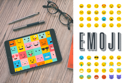 Emoji / emoticons bundle of icons