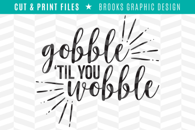 Gobble - DXF/SVG/PNG/PDF Cut & Print Files